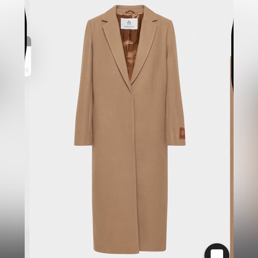 Aritzia Babaton Estate Coat Virgin Wool Single-breasted